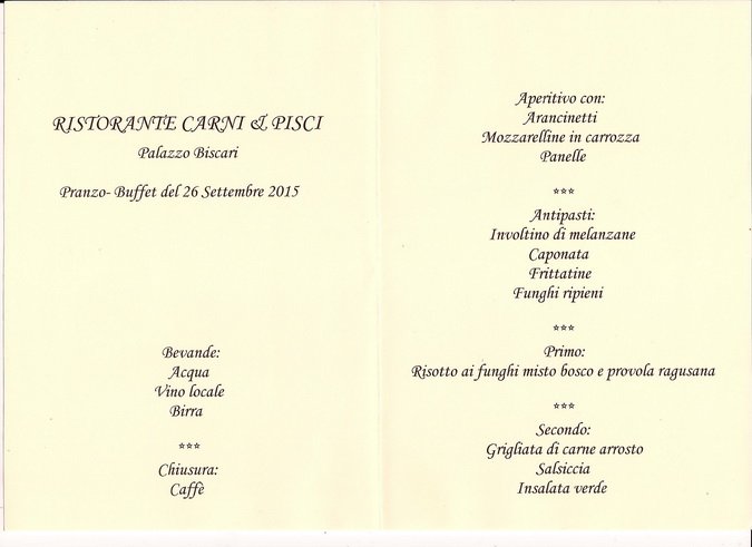 (76) Pranzo Ristorante Carni & Pisci